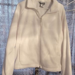 Columbia off white full zip jacket xl